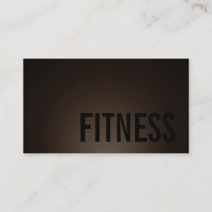 Trendy Personal Fitness Trainer Sporthafen Sepia B Visitenkarte
