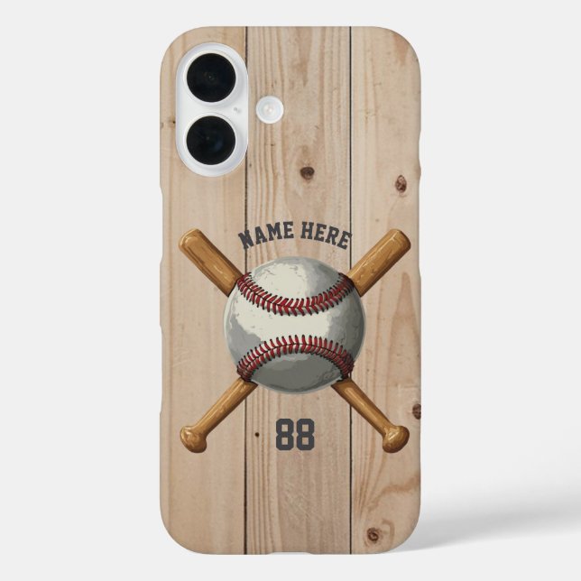 Trendy Personalisiert Baseball Name und Nummer Hol Case-Mate iPhone Hülle (Rückseite)
