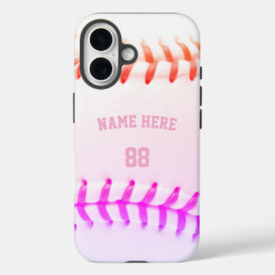 Trendy Personalisiert Baseball Name und Nummer mäd iPhone 16 Hülle