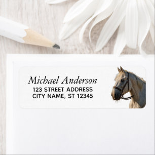 Trendy Personalisiert Horse Rücksendeadresse