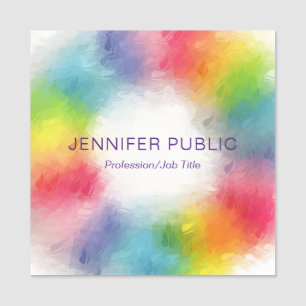 Trendy Personalisiert Moderne Elegante Farben Namensschild