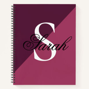 Trendy Personalisiert Monogram Stilvolle Gepäckmar Notizbuch