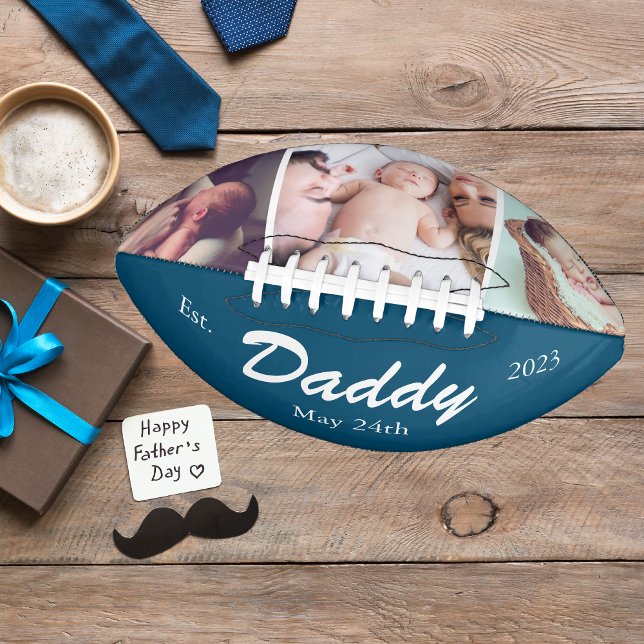 Trendy Personalisiert New Daddy Father Football (Von Creator hochgeladen)