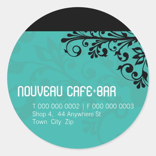 TRENDY PERSONALISIERT STICKER: Element 3 Runder Aufkleber (Vorderseite)