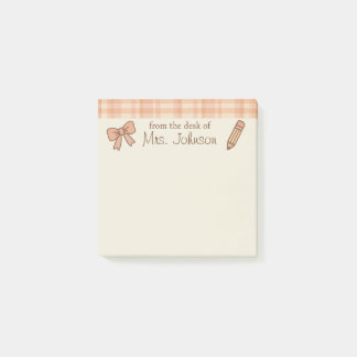 Trendy Personalisiert Teacher Post-It Notes with B Klebezettel
