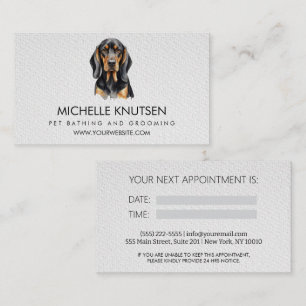 Trendy Pet Bade and Grooming Termin Card Visitenkarte