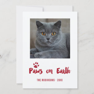 Trendy Pet Weihnachts-Foto Feiertagskarte