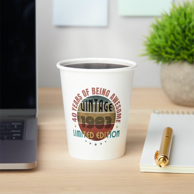 TRENDY PHANTASTISCHEN JAHR GEBURTSTAG GESCHENKE PAPPBECHER (InSitu)