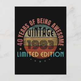 TRENDY PHANTASTISCHEN JAHR GEBURTSTAG GESCHENKE POSTKARTE