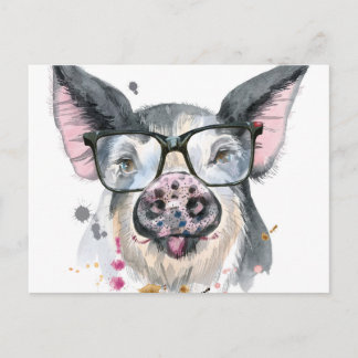 Trendy Pig Postkarte