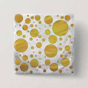 Trendy Pineaple Polka Dots Button