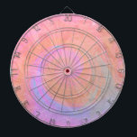 Trendy Pink Blue Marble Modern Dartscheibe<br><div class="desc">Das trendy Pink Blue Marble Modern Dart Board fügt sich harmonisch in Ihre Spieldekoration ein.</div>