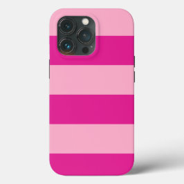 Trendy Pink Cabana Stripe Tough Case iPhone