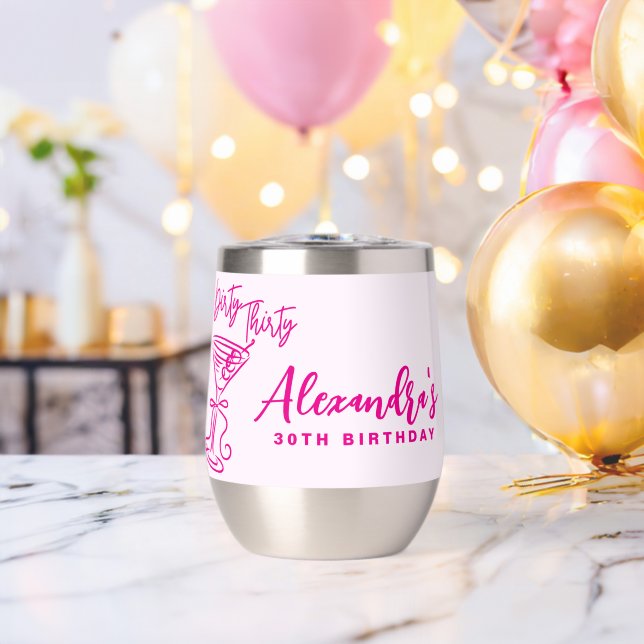 Trendy Pink Dirty 30. Geburtstag (Junggesellenabschied (gedreht))