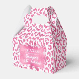 Trendy Pink Leopard Geschenkschachtel