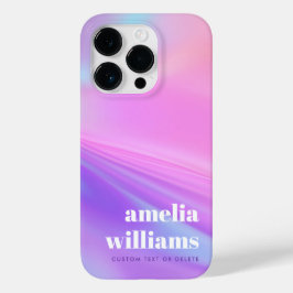 Trendy pink purple pastel gradient Case-Mate iPhone 14 pro hülle