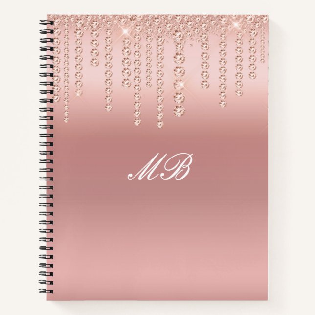 Trendy Pink Spiral Notebook Notizbuch (Vorderseite)