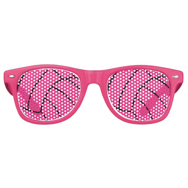 Trendy Pink Volleyball-Sonnenbrille Sonnenbrille (Vorderseite)