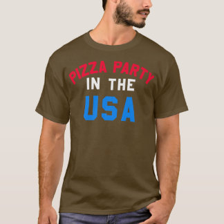 Trendy Pizza Party in der US-amerikanischen Teetas T-Shirt