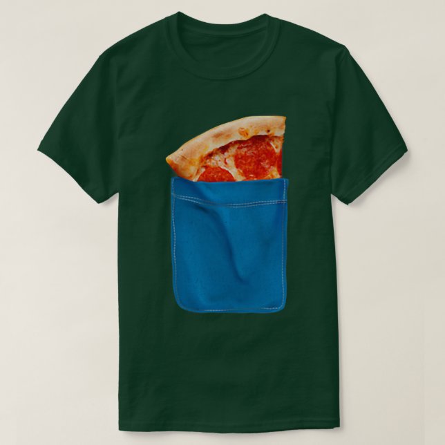 Trendy Pizza Pocket Spaß 33495680 T-Shirt (Design vorne)