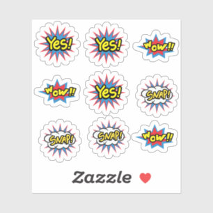 Trendy Pop Art Aufkleber