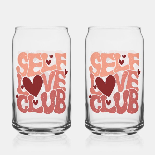 Trendy Positive Affirmation Aesthetic Quote Dosenglas (Vorderseite)