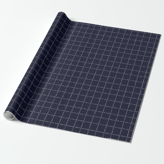 Trendy "Positive" Muster, Gitter Karo. Geschenkpapier (Ungerollt)