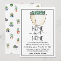 Trendy Potted Succulent Pflanze Housewarming Party