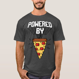 Trendy Powered by Pizza Piel Food Spaß 33535684 T-Shirt