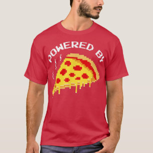 Trendy Powered by Pizza Pixel Gaming Spaß5689 T-Shirt