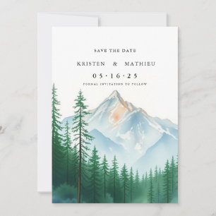 Trendy Printable Mountain Save The Date