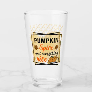 Trendy Pumpkin Spice Elegante Glas