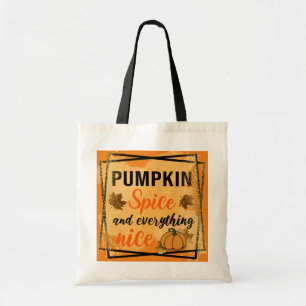 Trendy Pumpkin Spice Elegante Tragetasche