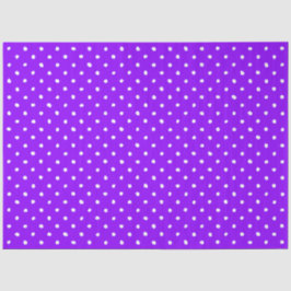 Trendy Purple With Irregular White Polka Dots Seidenpapier