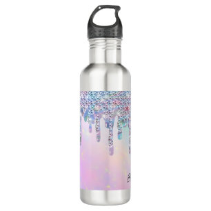 Trendy Rainbow Glitzer Tropfens Holographic Edelstahlflasche