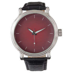 Trendy Red-Black Grainy Vignette Armbanduhr