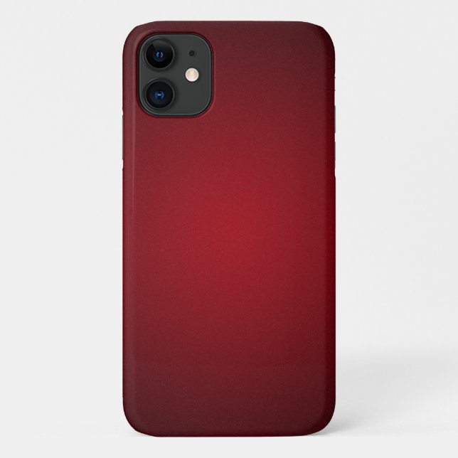 Trendy Red-Black Grainy Vignette Case-Mate iPhone Hülle (Rückseite)