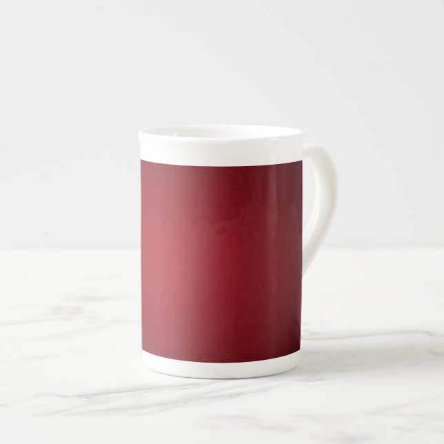 Trendy Red-Black Grainy Vignette Prozellantasse (Vorderseite Rechts)