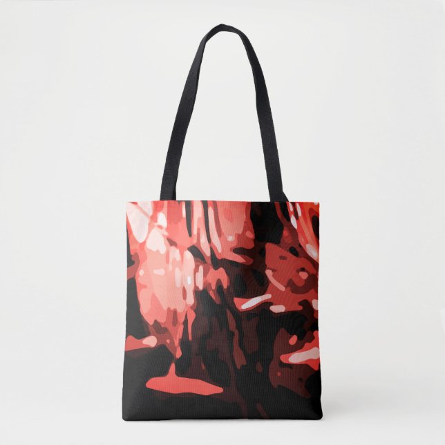 Trendy Red Camouflage Abstrakt Pattern (Vorderseite)