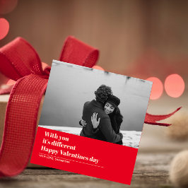 Trendy Red Quote und Foto | Valentines Gift Geschenkanhänger