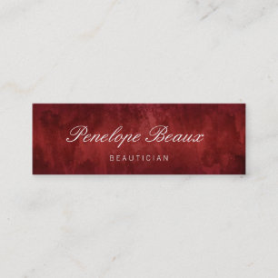 Trendy Red Vintag Mini Visitenkarte