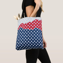 Trendy Red White & Blue Stars America Flag Muster