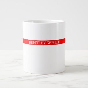 Trendy Red White Stilvoll Einfach Schlicht Ihren N Jumbo-Tasse