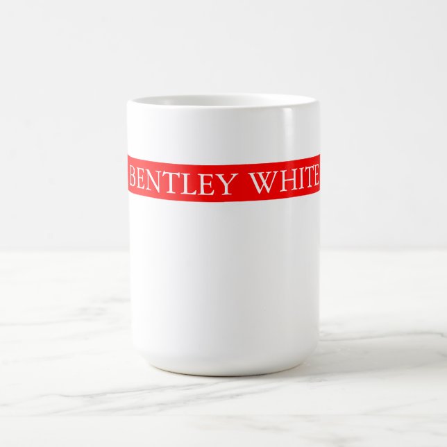 Trendy Red White Stilvoll Einfach Schlicht Ihren N Kaffeetasse (Mittel)