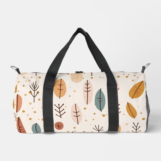 Trendy Retro Boho Abstrakt Collection Duffle Bag (Vorderseite)