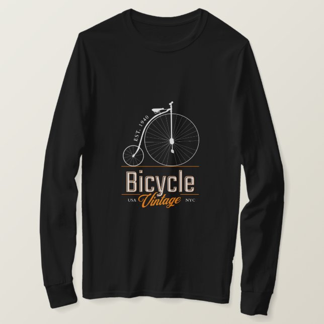 Trendy Retro-Fahrrad Schöne Grafik T-Shirt (Design vorne)