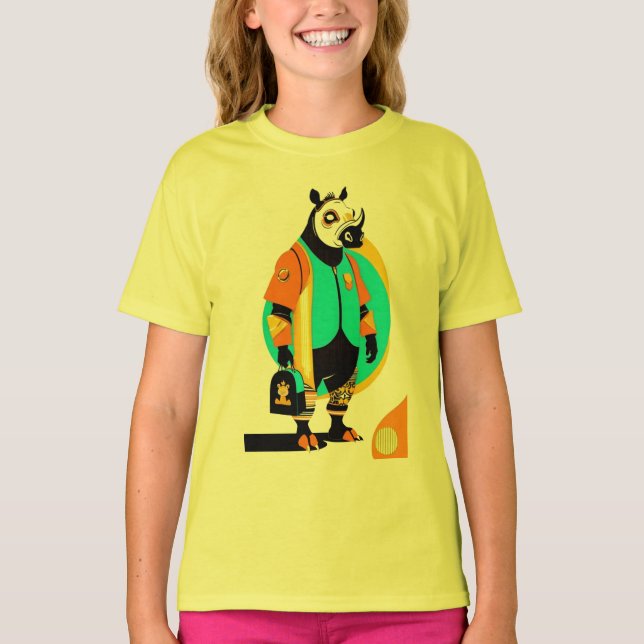 Trendy Rhinos T-Shirt (Vorderseite)