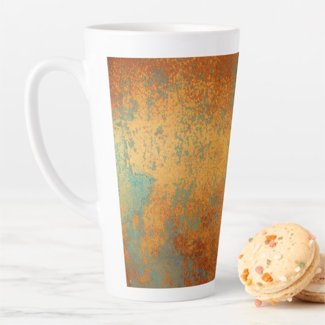 Trendy Rich Copper Patina Metallic Milchtasse (Beispiel)