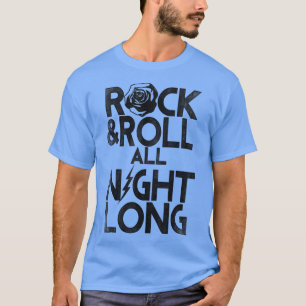 Trendy Rock and Roll The Night Floral Tet T-Shirt
