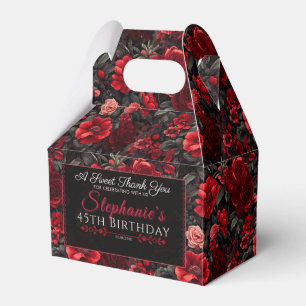 Trendy Rose Birthday Gefallen Box für Dessert Geschenkschachtel